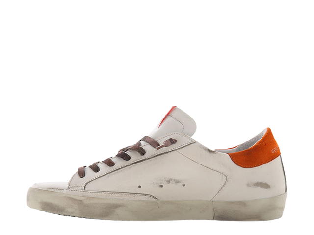 Golden Goose Golden Goose Superstar Sneakers White Orange Heel Tab - view 2