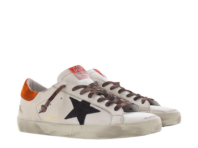 Golden Goose Golden Goose Superstar Sneakers White Orange Heel Tab - view 3