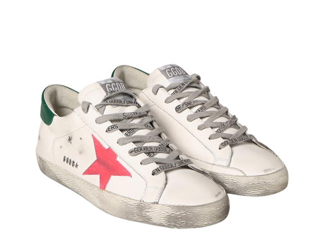 Golden Goose Golden Goose Superstar Sneakers White Pink Green Heel Tab - view 2