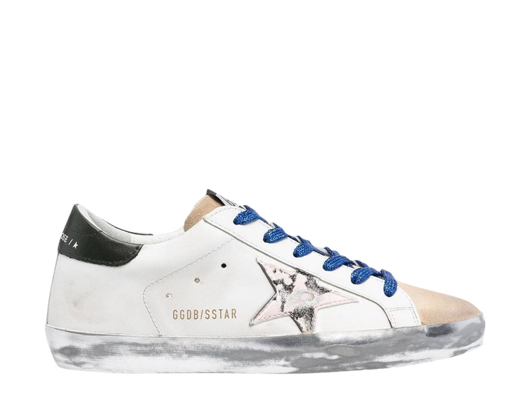 Golden Goose Golden Goose Superstar Sneakers White Pink Snake Black Heel Tab (W)