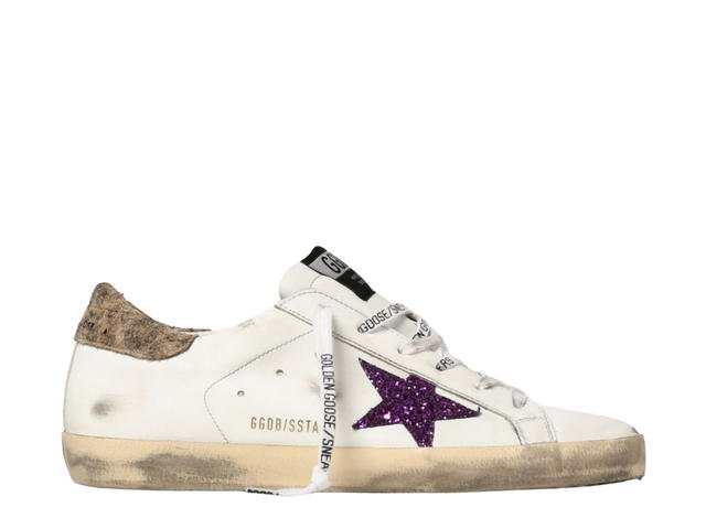 Golden Goose Golden Goose Superstar Sneakers White Purple Glitter Leopard Tap (W) - view 1