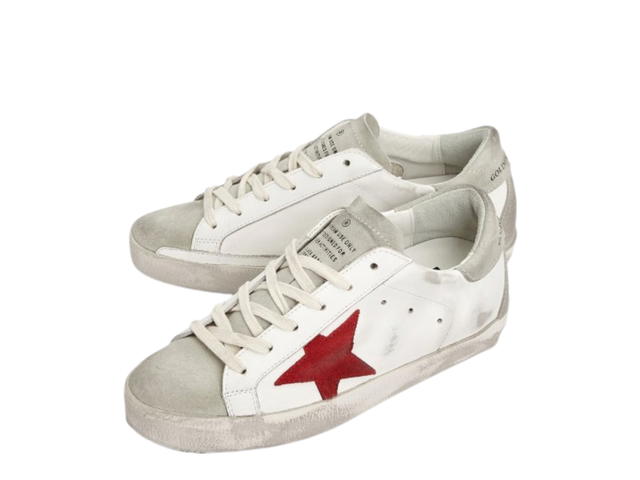 Golden Goose Golden Goose Superstar Sneakers White Red Ice Gray Heel Tab (W) - view 3