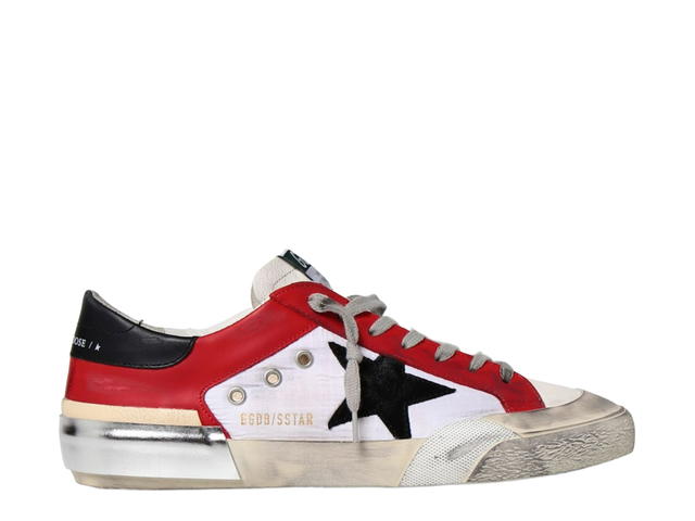 Golden Goose Golden Goose Superstar Sneakers White Red Navy Heel Tab - view 1