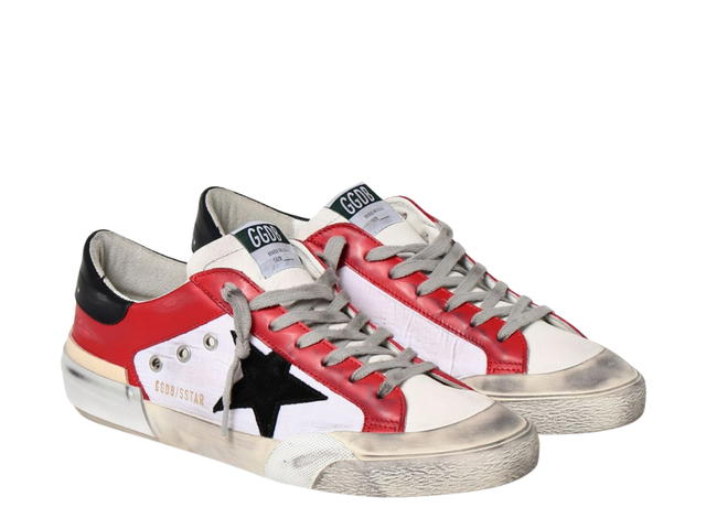 Golden Goose Golden Goose Superstar Sneakers White Red Navy Heel Tab - view 3
