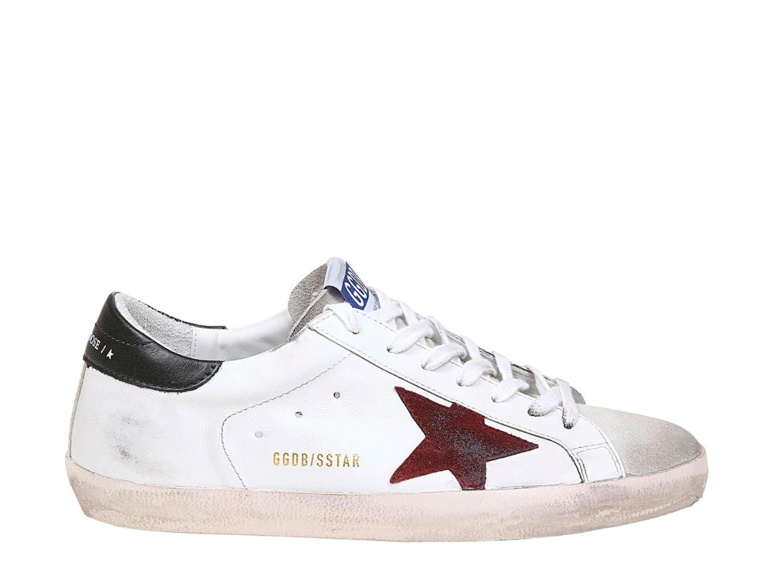 Golden Goose Golden Goose Superstar Sneakers White Sienna Army Green Heel Tab