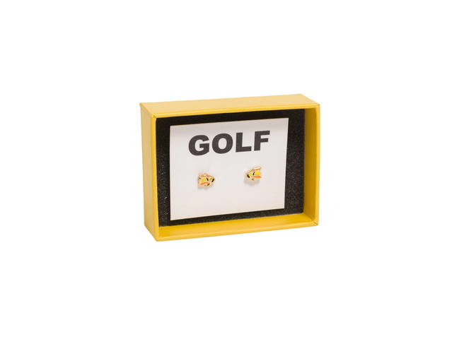 Golf Wang Golf Wang Bee Earrings Gold Fill-Enamel - view 1