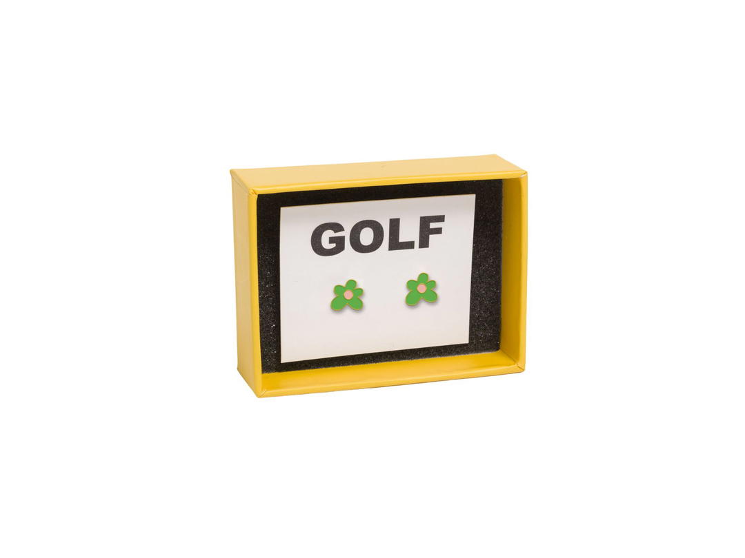 Golf Wang Golf Wang Flower Earrings Gold Fill-Enamel