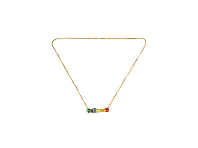 Golf Wang Golf Wang Happy Logo Gold Necklace Multicolor - view 1