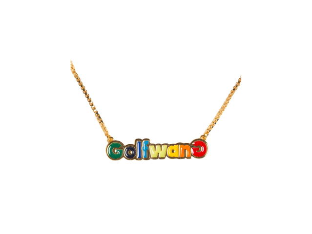 Golf Wang Golf Wang Happy Logo Gold Necklace Multicolor - view 2
