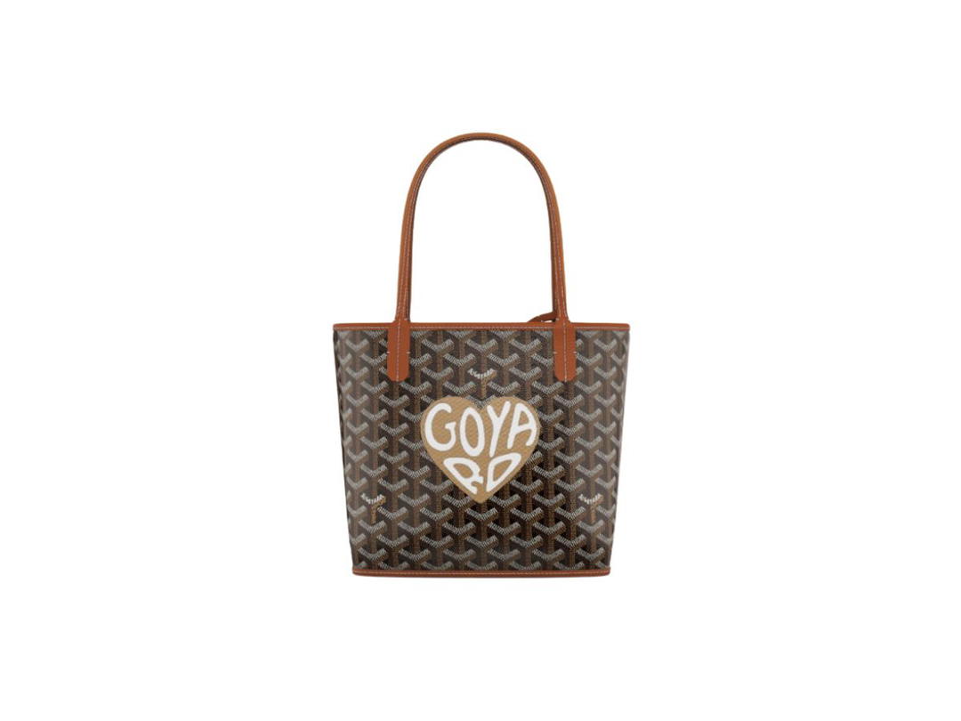Goyard Goyard Anjou Mini Bag Coeur Ivory Black Tan White