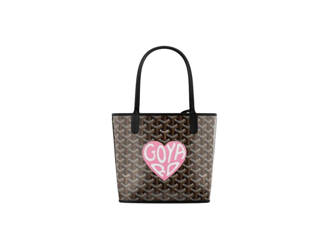 Goyard Goyard Anjou Mini Bag Coeur Light Pink Black