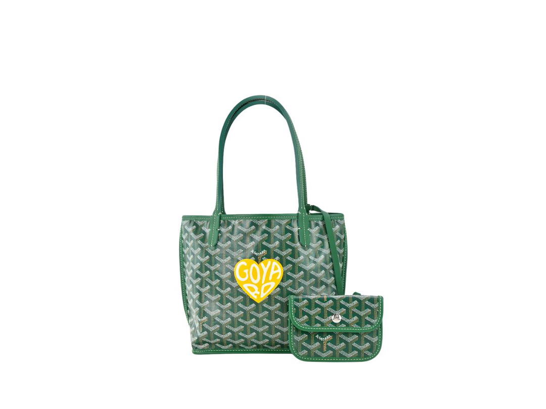 Goyard Goyard Anjou Mini Bag Coeur Yellow Green