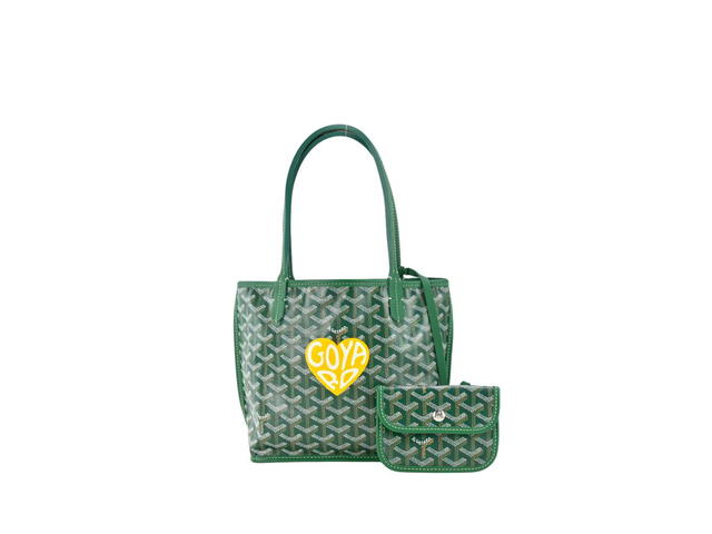 Goyard Goyard Anjou Mini Bag Coeur Yellow Green - view 1