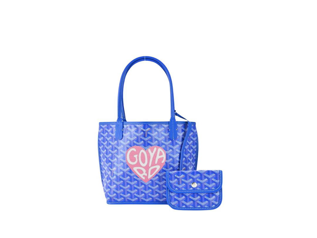 Goyard Goyard Anjou Mini Bag Coeur Light Pink Sky Blue