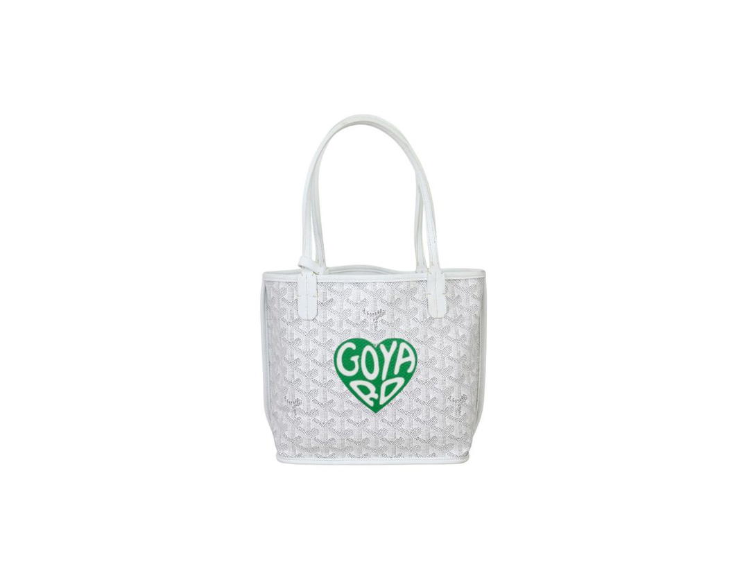 Goyard Goyard Anjou Mini Bag Coeur Green White