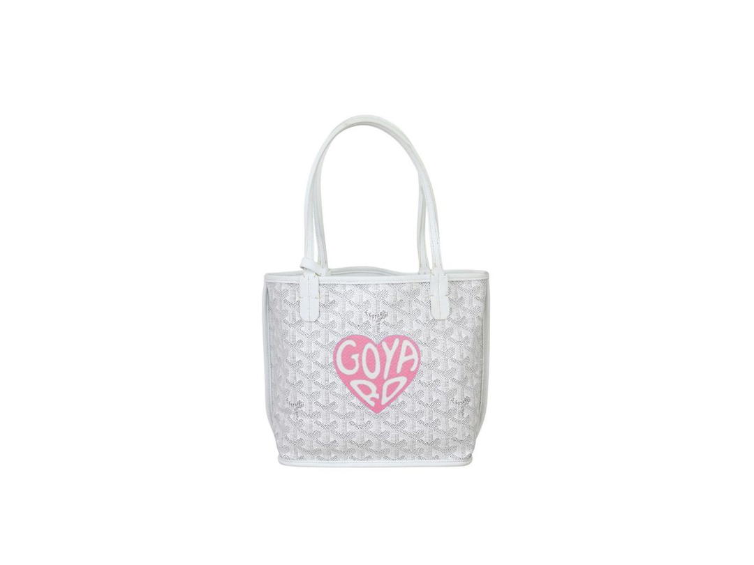 Goyard Goyard Anjou Mini Bag Coeur Light Pink White