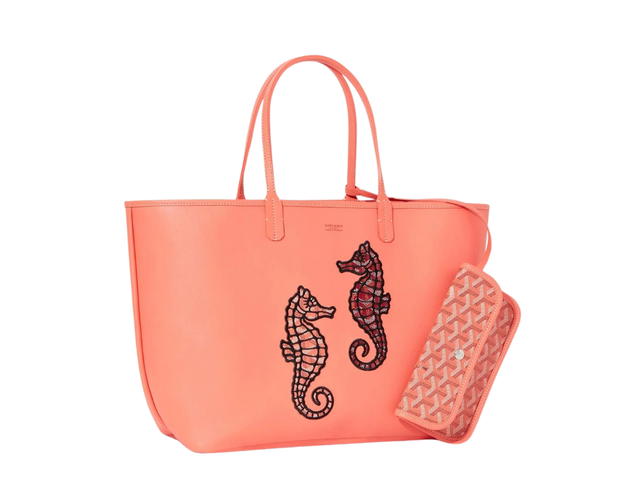 Goyard Goyard Anjou PM Bag Seahorse Embroidery Coral - view 2