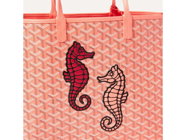 Goyard Goyard Anjou PM Bag Seahorse Embroidery Coral - view 3