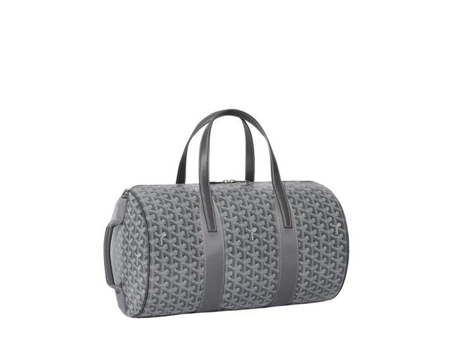 Goyard Goyard Barrel 40 Sports Bag In Goyardine Calfskin With Palladium Hardware Grey - view 2