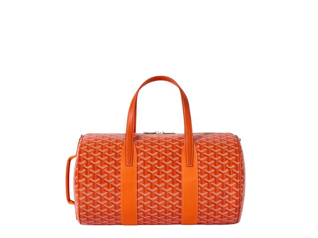 Goyard Goyard Barrel 40 Sports Bag In Goyardine Calfskin With Palladium Hardware Orange - view 1