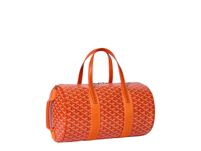 Goyard Goyard Barrel 40 Sports Bag In Goyardine Calfskin With Palladium Hardware Orange - view 2