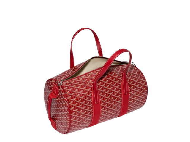 Goyard Goyard Barrel 40 Sports Bag In Goyardine Calfskin With Palladium Hardware Red - view 3