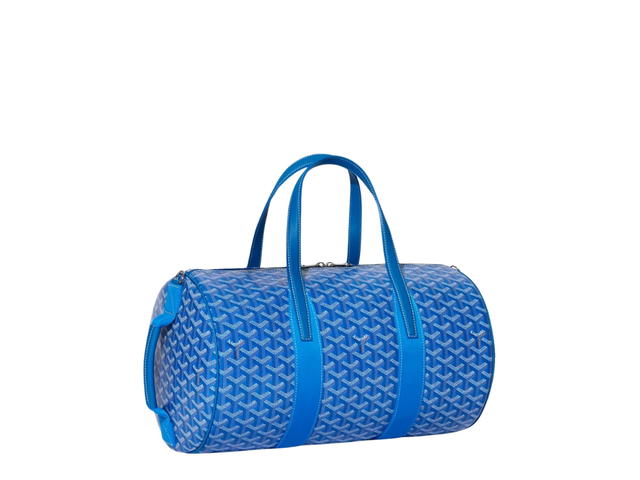 Goyard Goyard Barrel 40 Sports Bag In Goyardine Calfskin With Palladium Hardware Sky Blue - view 2