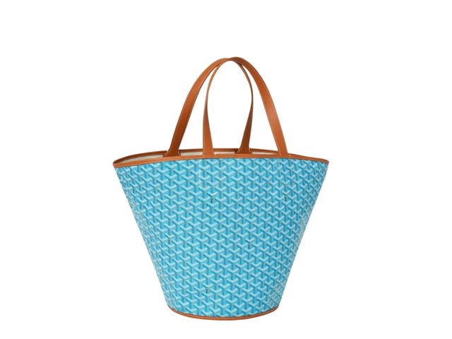 Goyard Goyard Belharra Bag Turquoise Tan Brown - view 3