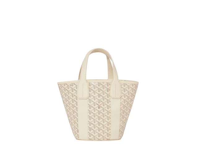 Goyard Goyard Belharra PM Bag In Goyardine Calfskin With Palladium Hardware Sand Brown - view 2