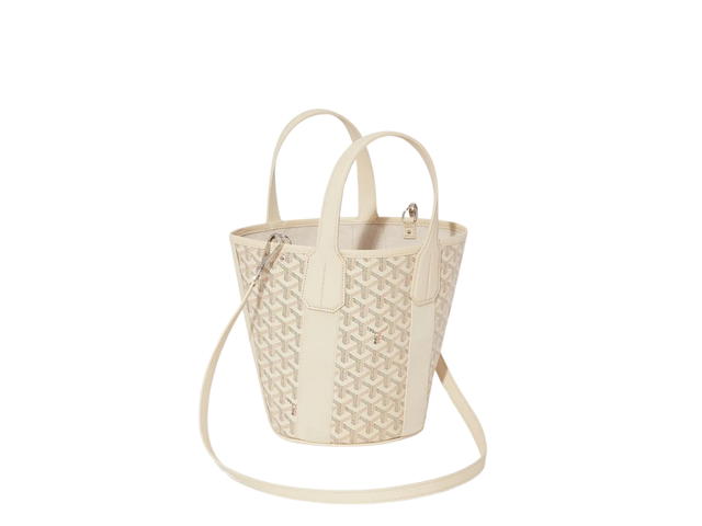 Goyard Goyard Belharra PM Bag In Goyardine Calfskin With Palladium Hardware Sand Brown - view 3