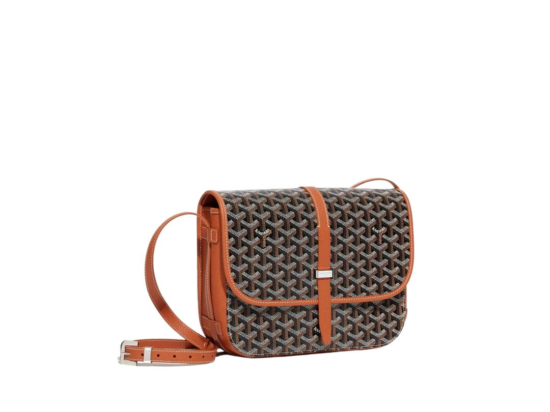 Goyard Goyard Belvedere MM Bag Black Tan Brown