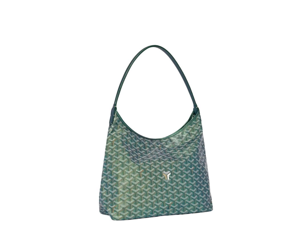Goyard Goyard Bohème Hobo Bag In Goyardine Canvas And Chevroches Calfskin With Palladium Hardware Pearly Green