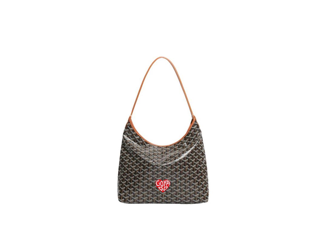 Goyard Goyard Bohème Hobo Bag Coeur Red Black Tan