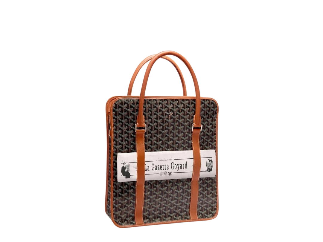 Goyard Goyard Bourgogne Bag Black Tan Brown
