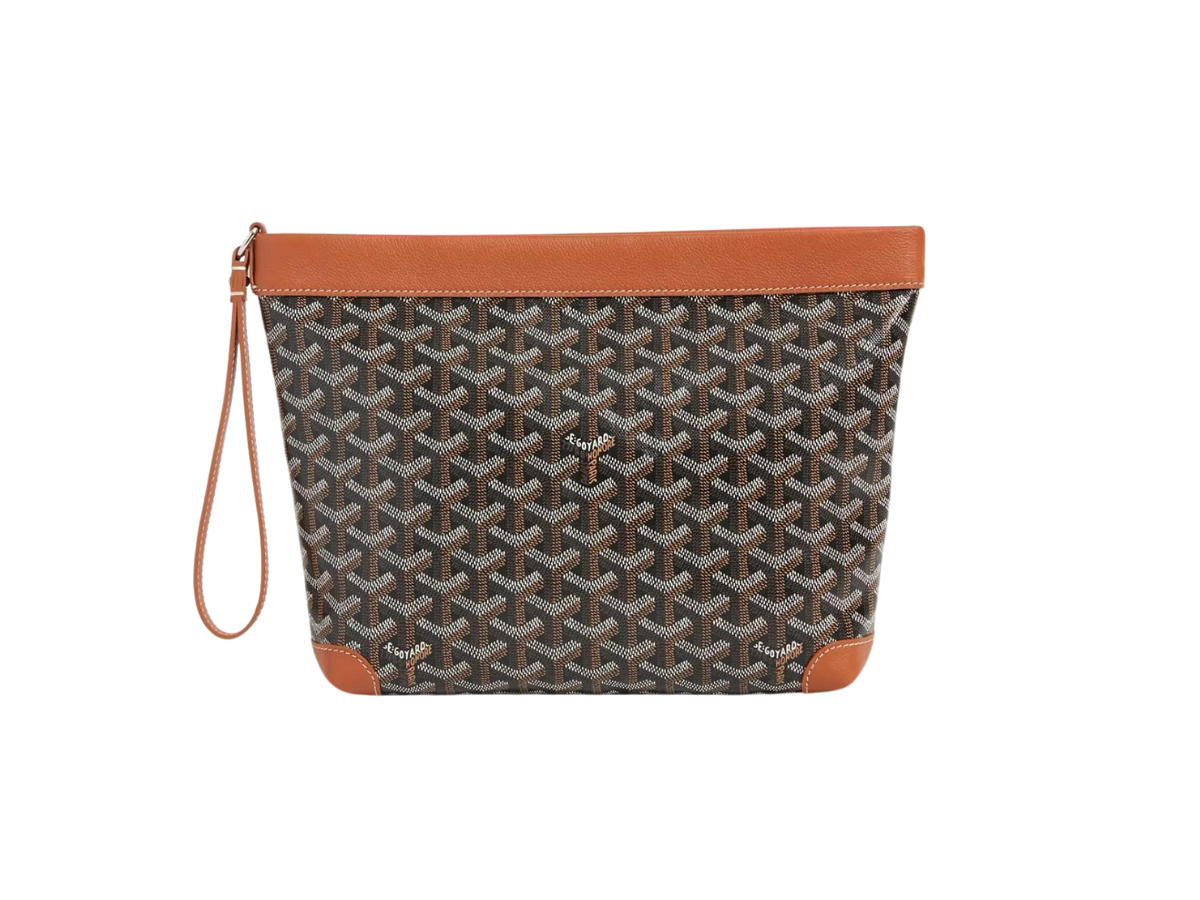Goyard Goyard Conti Pouch Black Tan Brown