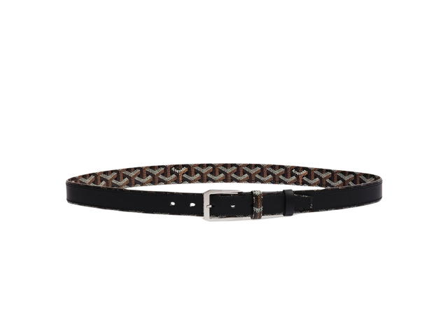 Goyard Goyard Fregate Belt 3CM In Goyarddine-Clamecy Cowhide With Palladium Hardware Black - view 1