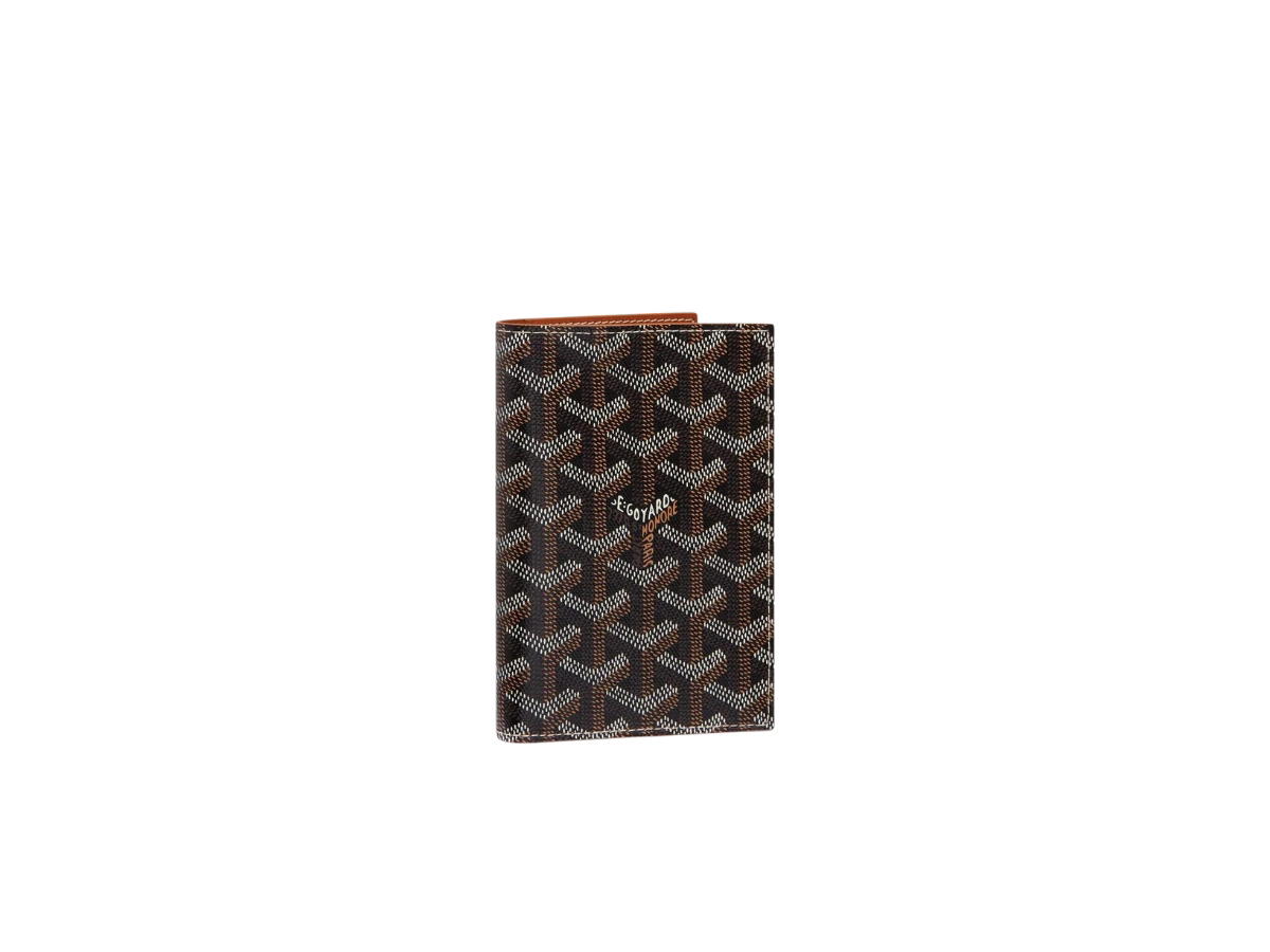 Goyard Goyard Grenelle Passport Cover Black Tan Brown
