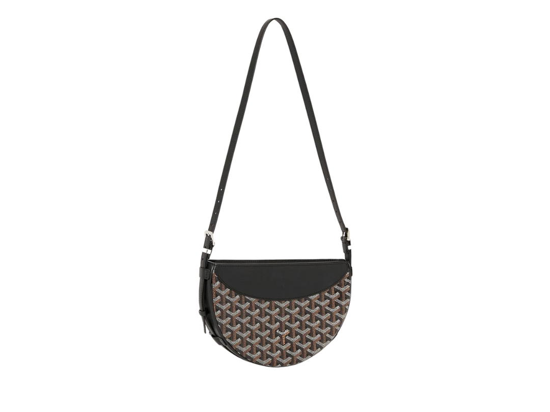 Goyard Goyard Hirondelle Bag In Goyardine Canvas And Chevroches Calfskin With Palladium Black
