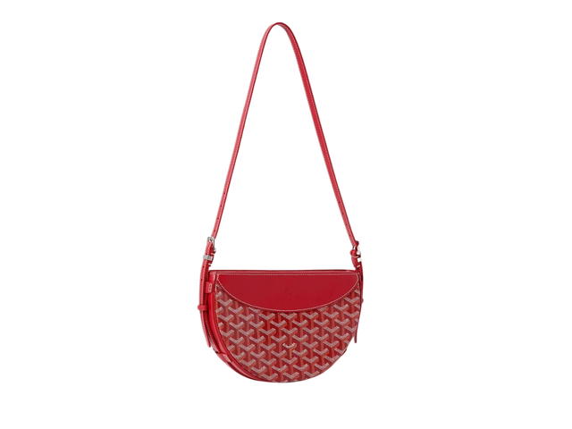 Goyard Goyard Hirondelle Bag In Goyardine Canvas And Chevroches Calfskin With Palladium Red - view 1