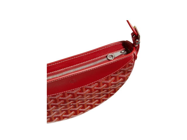 Goyard Goyard Hirondelle Bag In Goyardine Canvas And Chevroches Calfskin With Palladium Red - view 3
