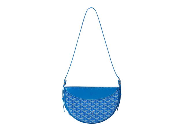 Goyard Goyard Hirondelle Bag In Goyardine Canvas And Chevroches Calfskin With Palladium Sky Blue - view 2