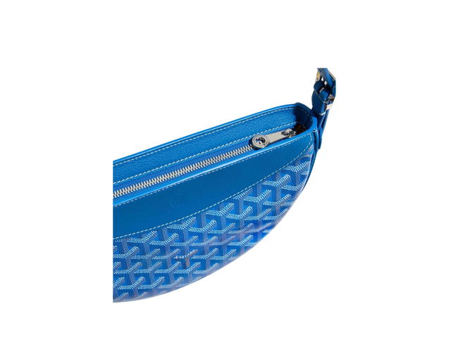 Goyard Goyard Hirondelle Bag In Goyardine Canvas And Chevroches Calfskin With Palladium Sky Blue - view 3
