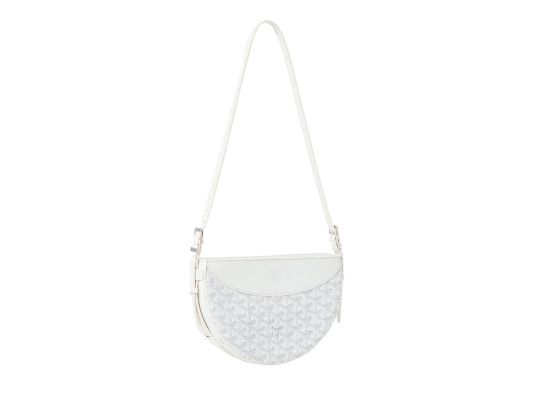 Goyard Goyard Hirondelle Bag In Goyardine Canvas And Chevroches Calfskin With Palladium White