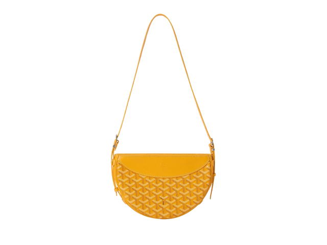 Goyard Goyard Hirondelle Bag In Goyardine Canvas And Chevroches Calfskin With Palladium Yellow - view 2