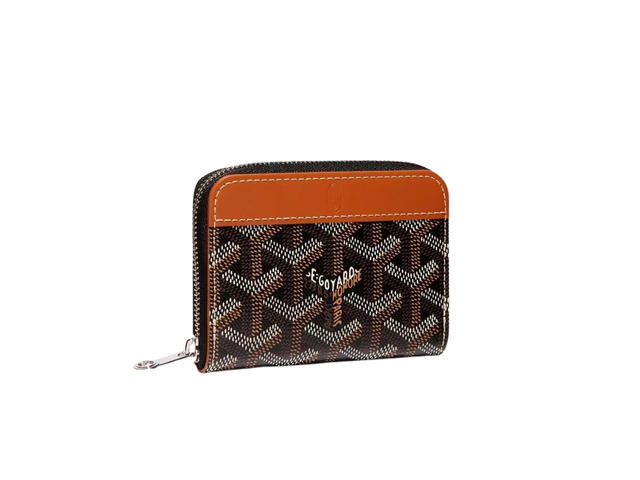 Goyard Goyard Matignon Mini Wallet Black Tan Brown - view 1