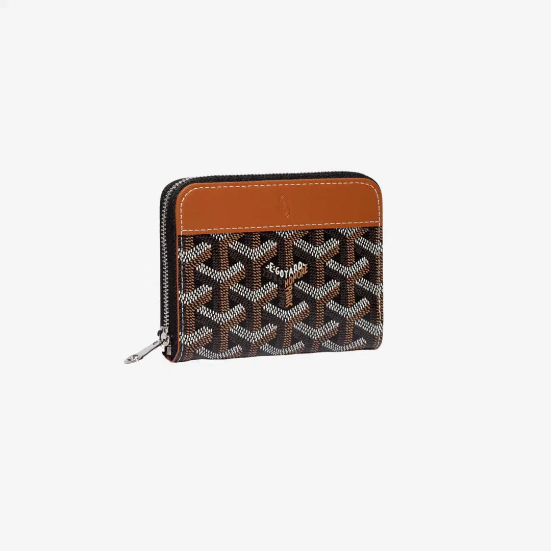 Goyard Goyard Matignon PM Wallet Black Tan Brown