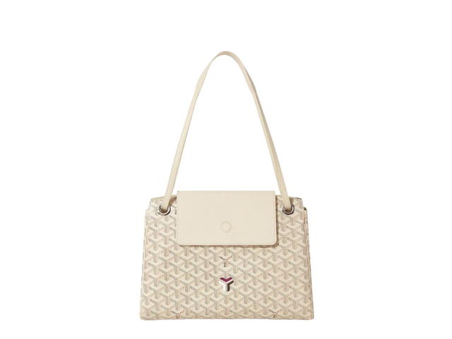 Goyard Goyard Rouette Souple Bag In Goyardine Calfskin With Palladium Hardware Sand Brown - view 2