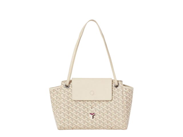 Goyard Goyard Rouette Souple Bag In Goyardine Calfskin With Palladium Hardware Sand Brown - view 3