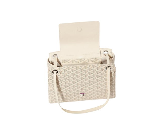 Goyard Goyard Rouette Souple Bag In Goyardine Calfskin With Palladium Hardware Sand Brown - view 4