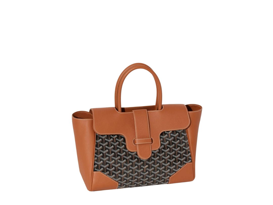 Goyard Goyard Saïgon Tote Bag Black Tan Brown